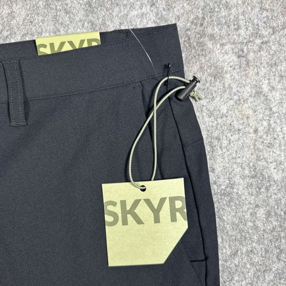 SKYR Men's 4-Way Stretch Anti Odor Moisture Wicking Upf  Pant Black 38 x‎ 30